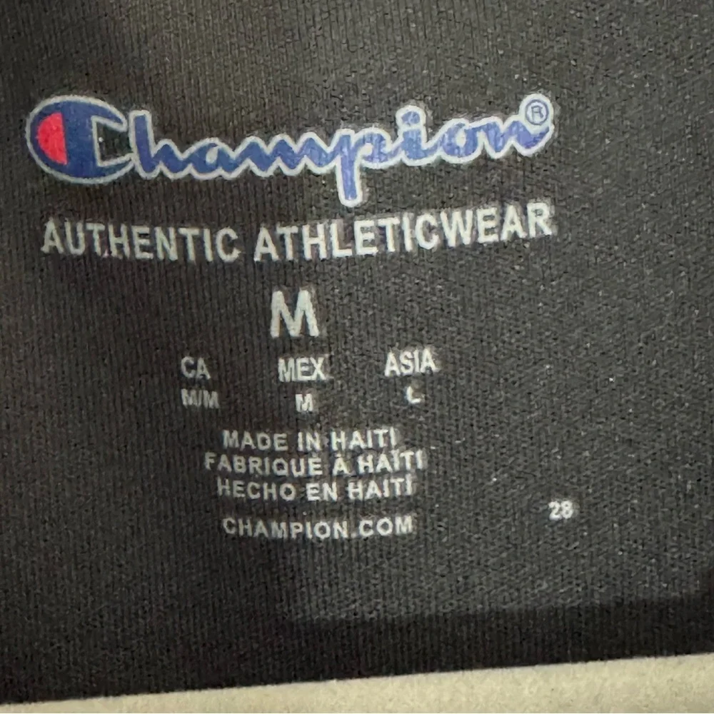 Champion‎ short sleeve Dri-Fit t-shirt Sz M Black - Picture 3 of 6